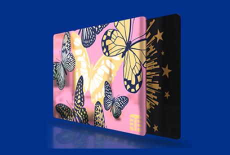 Metalprint paperboard for gift cards