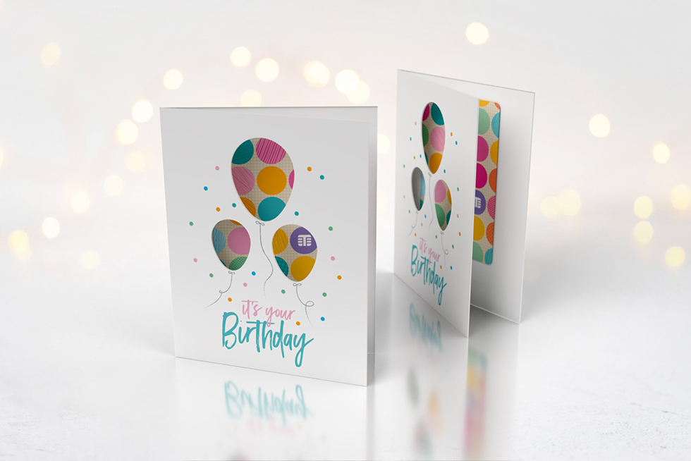 Birthday gift card