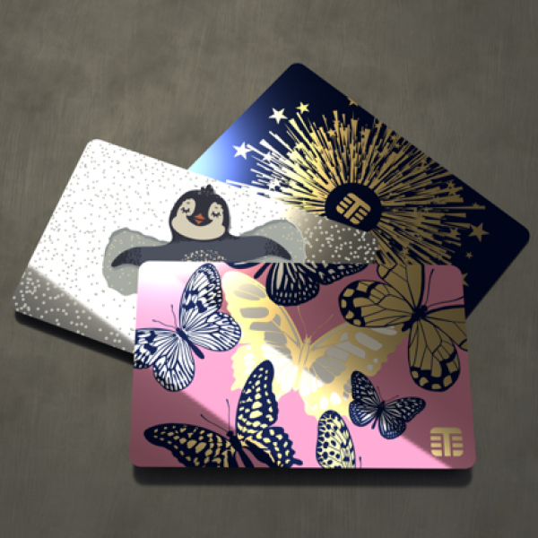 Metalprint paperboard gift card