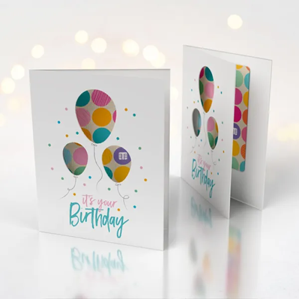 Birthday gift card