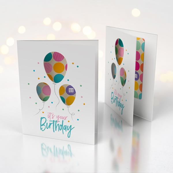 Birthday gift card